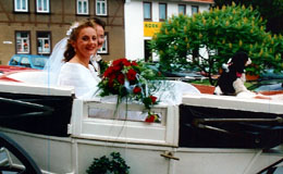 Hochzeitskutsche mit Cavalier Franz