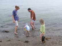 Familie an der Ostsee